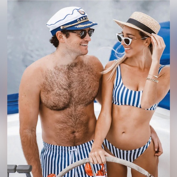 NEW! Kenny Flowers The Hamptons Navy Striped Sporty Bikini Bottom XS, M, L - Picture 4 of 14